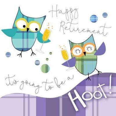 H79 Owl Happy Retirement
