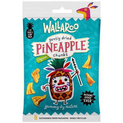 Trozos de Piña Orgánica Suavemente Secada Wallaroo