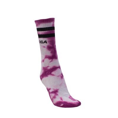 GSA SUPERLOGO Unisex TIE DYE  Socks / Fuchsia