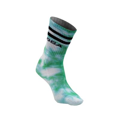 GSA SUPERLOGO Unisex TIE DYE  Socks / Kelly Green