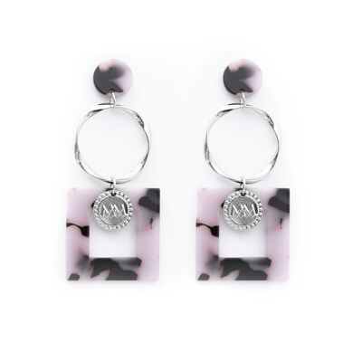 LEOPARD EARRING SILVER COLORED