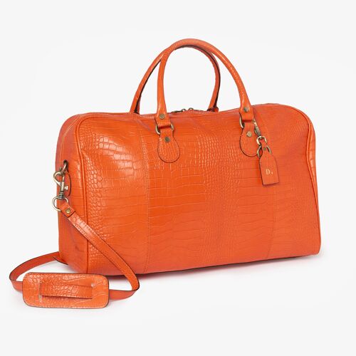 Bora Holdall Orange Holdall/Weekend Bag Italian Leather