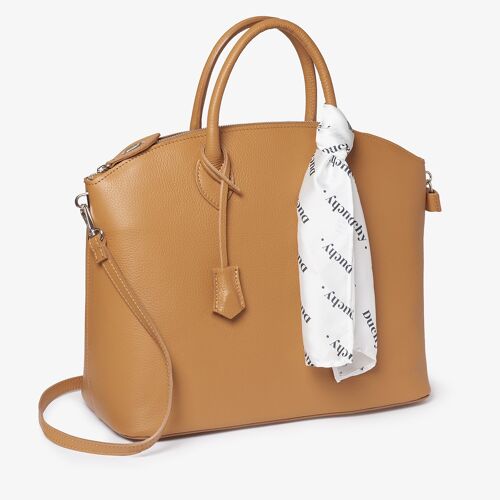 Suffolk Large shopper Tan Italian Leather Handmade Handbag