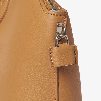 Suffolk Large shopper Tan Italian Leather Handmade Handbag 3