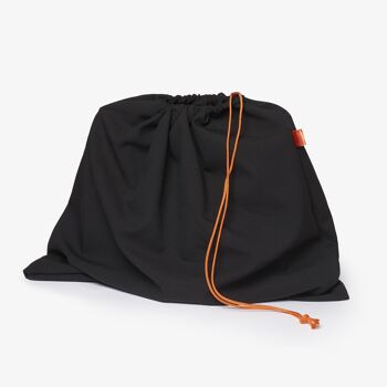 Broxbourne -Black Suede Bucket Bag Italian Leather Handmade Handbag 5