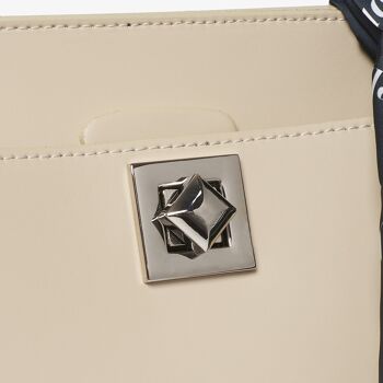 Dedham - White Handbag Handmade Italian Leather Handbag 4