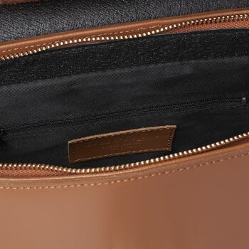 Chelsea- Tan Italian leather handbag Handmade 2