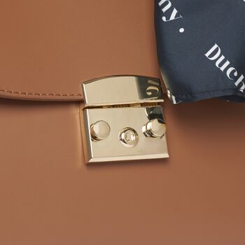 Chelsea- Tan Italian leather handbag Handmade 4