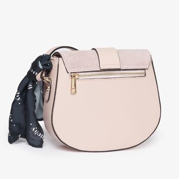 Burford Pink Saddlebag -Italian Leather Handmade Handbag 3