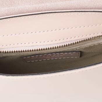 Burford Pink Saddlebag -Italian Leather Handmade Handbag 4