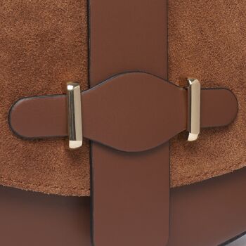 Burford Brown Saddlebag -Italian Leather Handmade Handbag 3