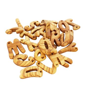 Porte-clés lettres en bois A-Z porte-clés "T" 2