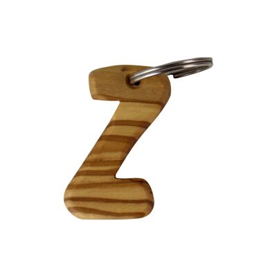 Schlüsselanhänger Buchstaben aus Holz A-Z Schlüsselanhänger "Z"