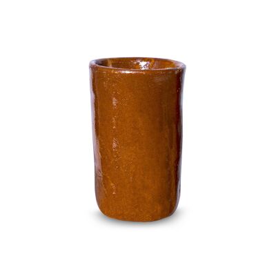 Clay utensil holder, handcrafted in Mexico