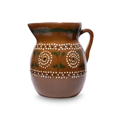 Mexican decorative flower pot made of clay