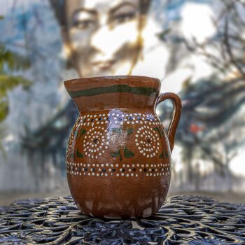 Pot de fleurs décoratif mexicain en argile 3
