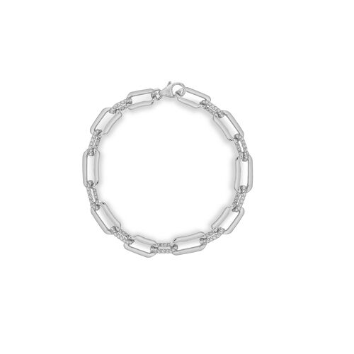 Oto chain bracelet in silver