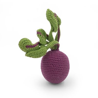 LA BETTERAVE - BABY RATTLE IN ORGANIC COTTON