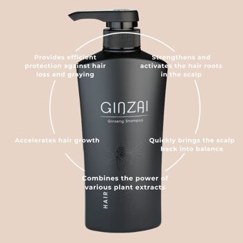 Shampoing au ginseng coréen premium (ginseng forestier) - 500 ml 7