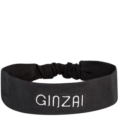 Hair band with GINZAI logo with elastane particularly comfortable