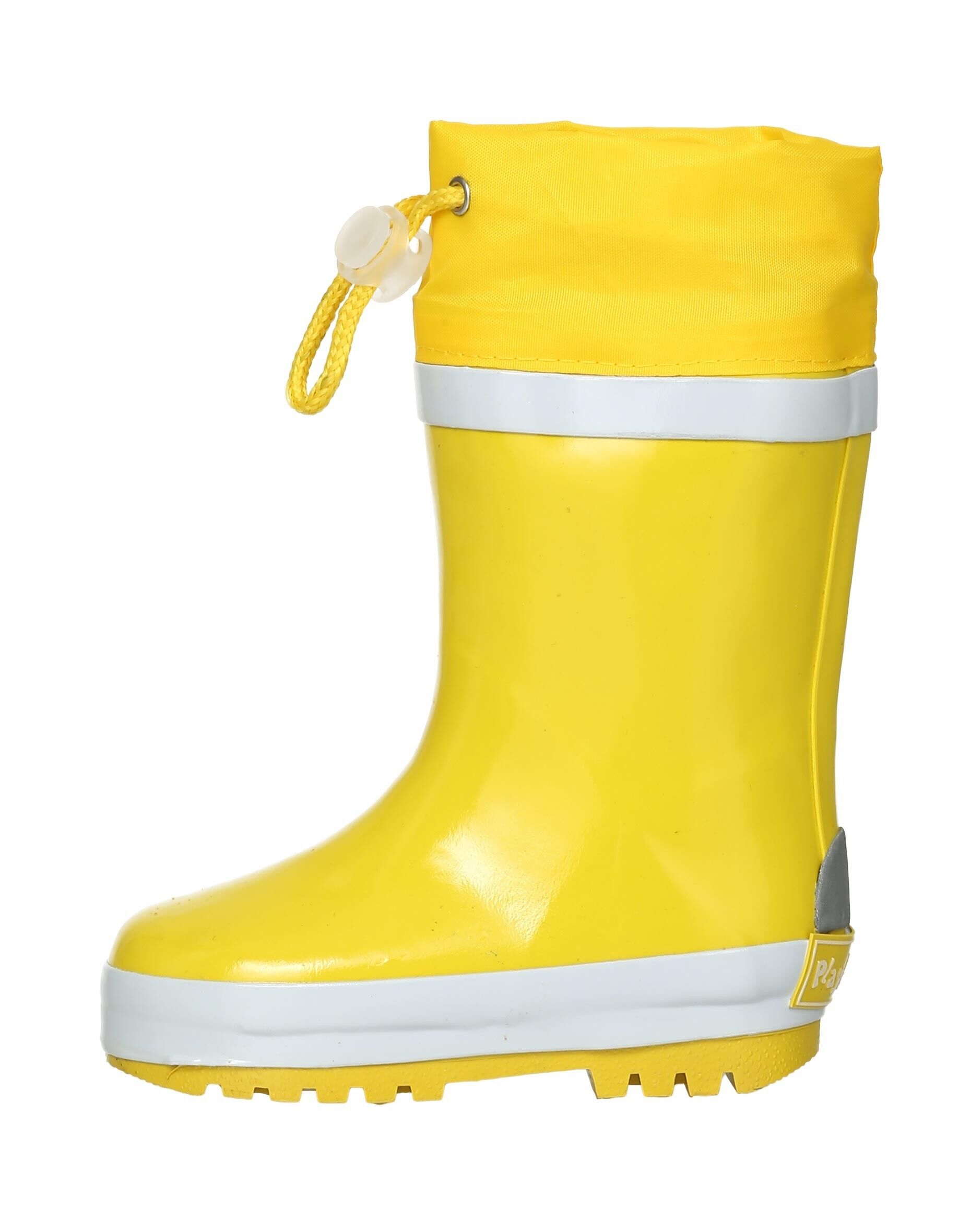 Achat Bottines basiques en caoutchouc doubl es jaune en gros