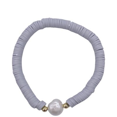 Power Pearl Bracelet Grey
