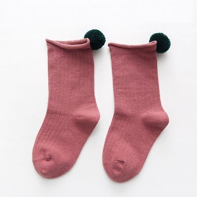 POM-POM SOCKS : Pink