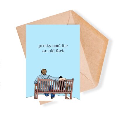 Old Fart Illustrated Greeting Card