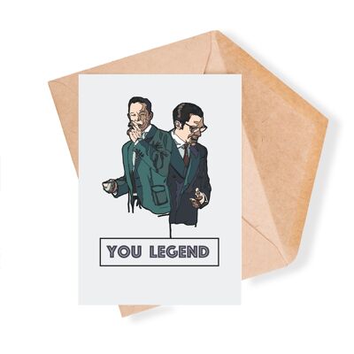 You Legend Illustrated Greeting Card