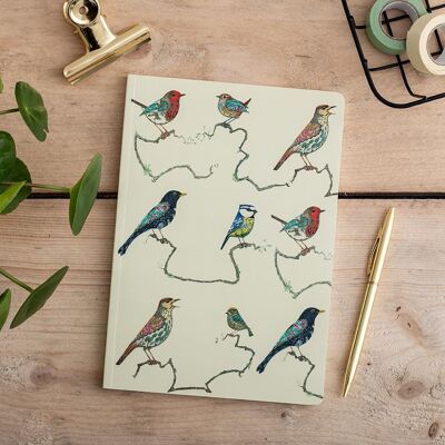 Cuaderno encuadernado perfecto - pájaros cantores