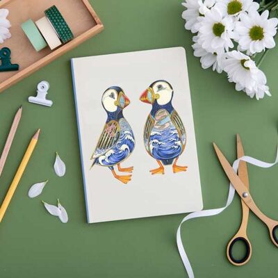 Perfect Bound Notebook - Puffins