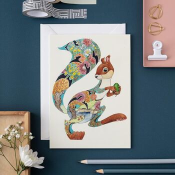 Écureuil turquoise - Carte 1