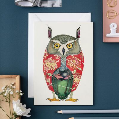 Long Eared Owl - Card