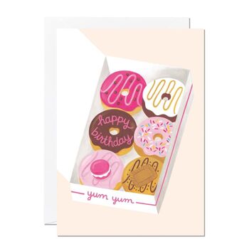 Carte d'anniversaire Donuts d'anniversaire 1