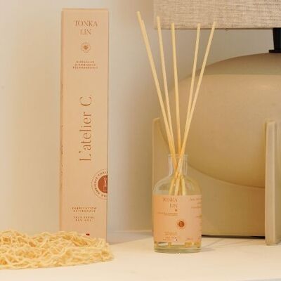 Perfume diffuser - Room diffuser - Tonka linen - Parfums de Grasse