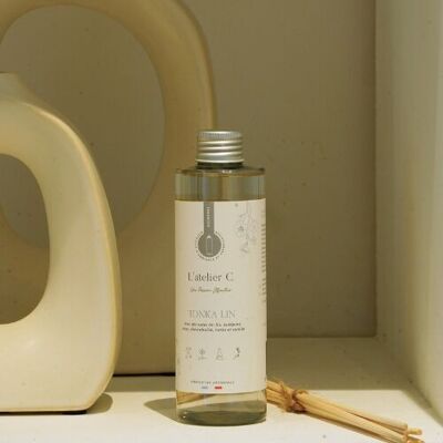 Parfüm-Diffusor-Nachfüllung 200 ml – Tonka-Leinen – Parfums de Grasse