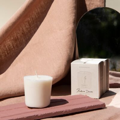 Artisanal scented candle refill - vegetable wax - Sweet praline - Parfums de Grasse