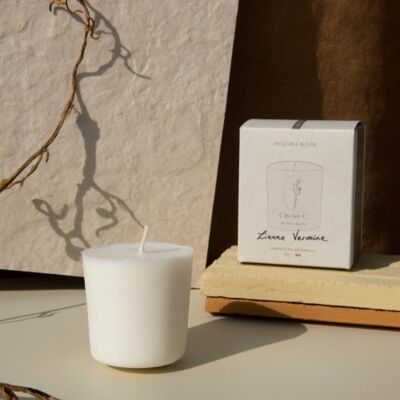 Artisanal scented candle refill - vegetable wax - Ivy verbena - Parfums de Grasse