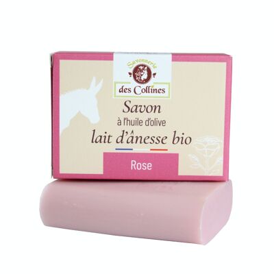 Jabón de leche de burra rosa