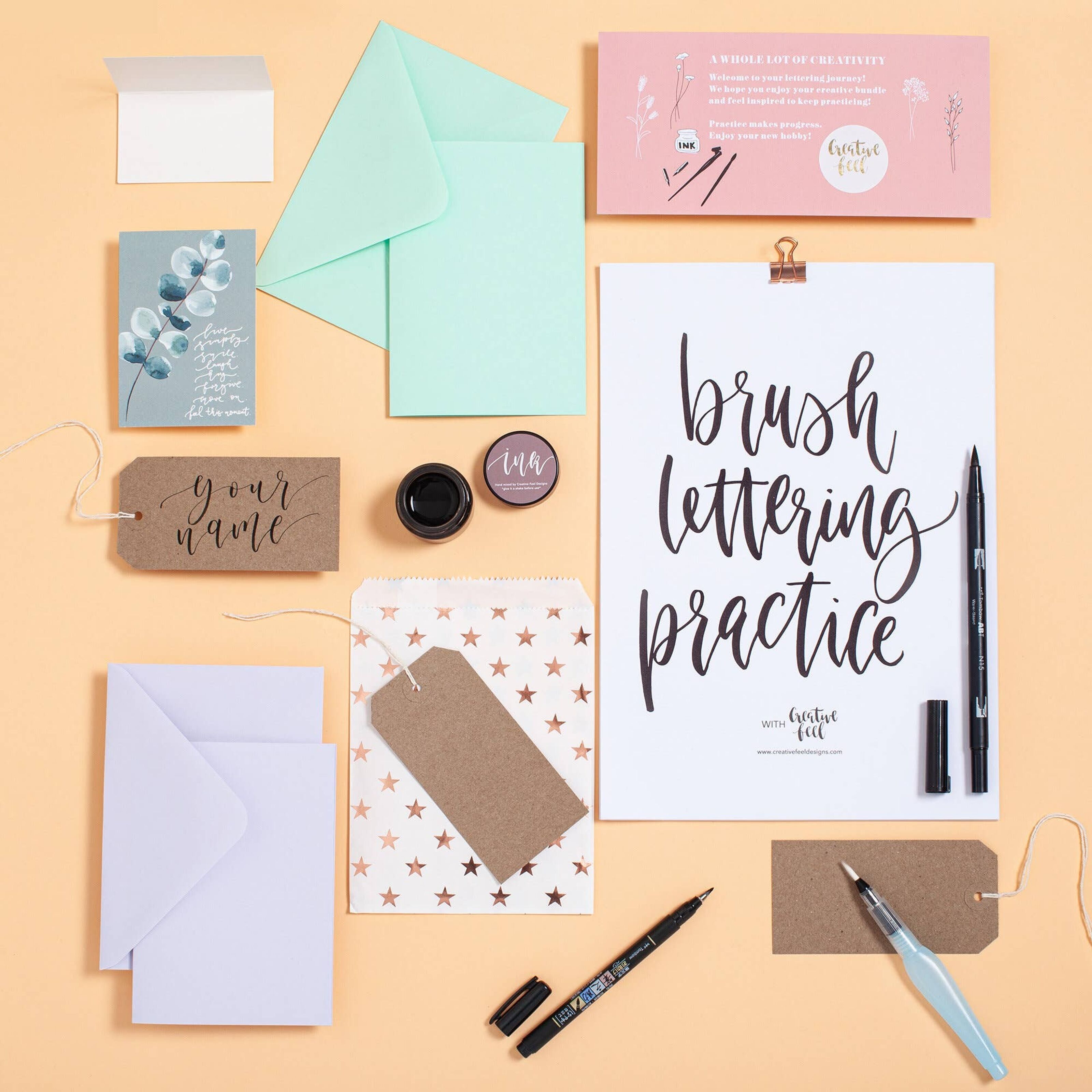 Lettering Starter Pack: Kit de Iniciación al Lettering –