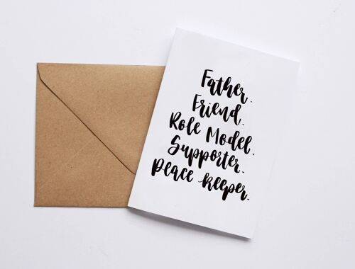 Father's Day Card - Brush Lettered