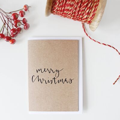 Merry Christmas' Kraft Card