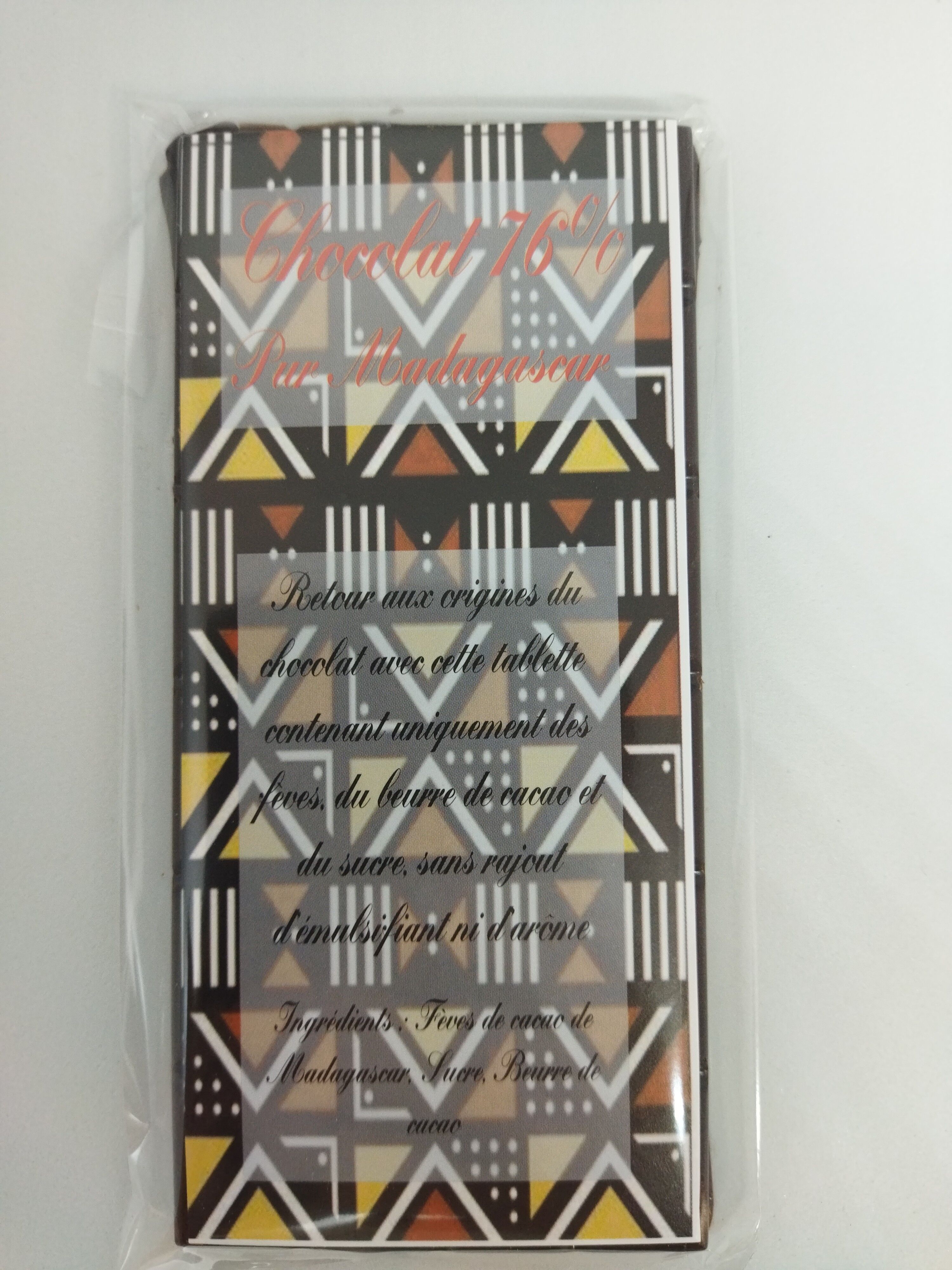 Dunkle Schokoladentafel 76% aus Madagaskar