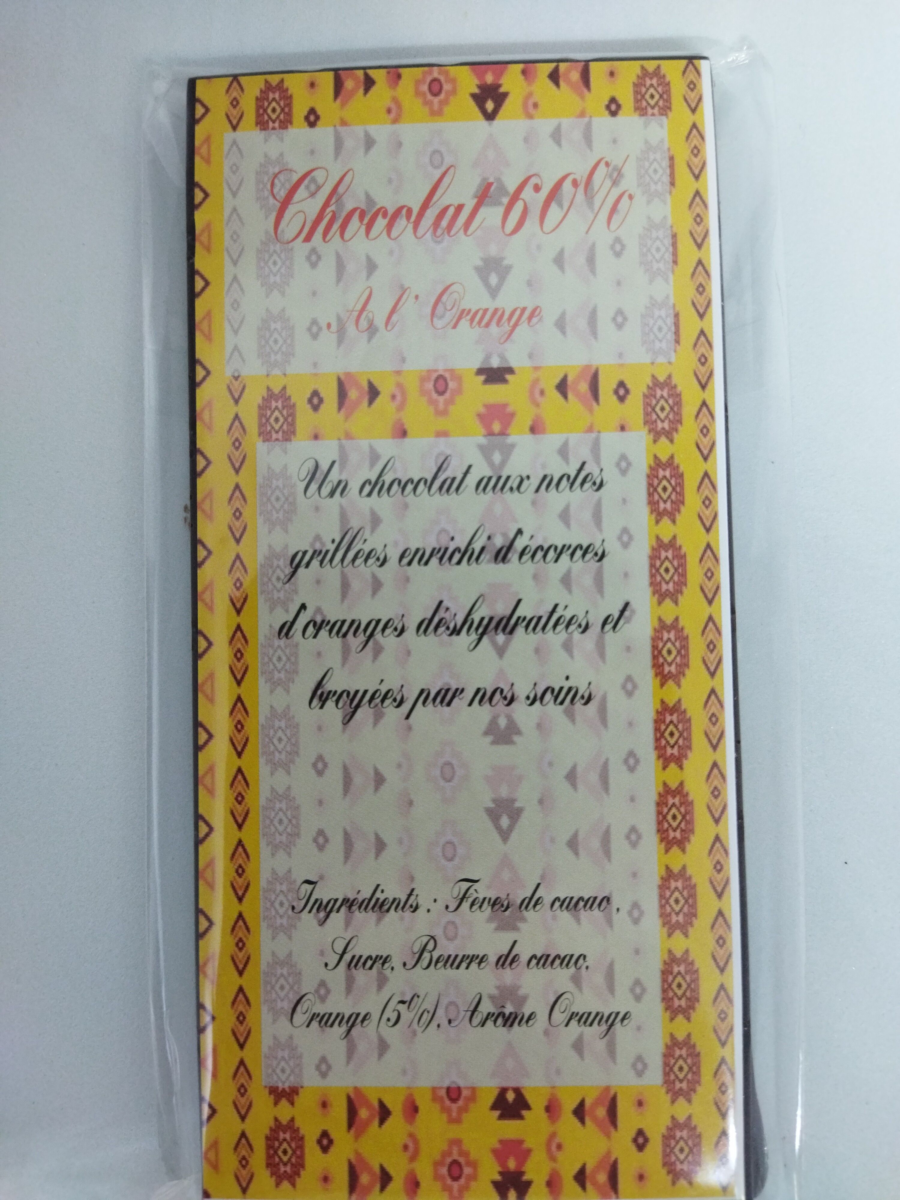 60% Zartbitterschokolade mit Orange