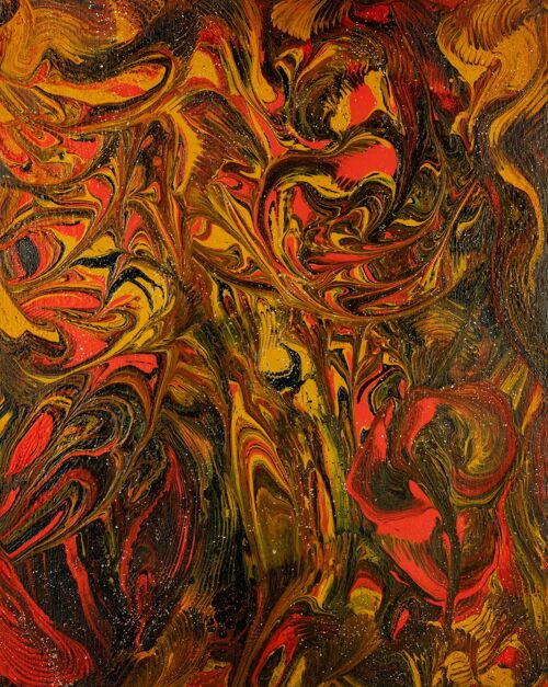 Abstract 17-39 "VO VÍRE TANGO FLAMENCA" 60x75 cm.