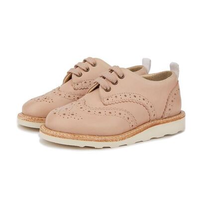 Brando Brogue Shoe Nude Pink Leather - UK 12.5 (EU 31)