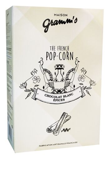 Pop-Corn Caramel beurre salé Chocolat Blanc Epices 100g 1
