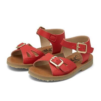 Pearl Vegan Sandal Red Synthetic Leather | Teen , 59