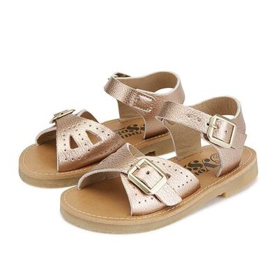 Pearl Vegan Sandal Rose Gold Synthetic Leather | Teen , 59