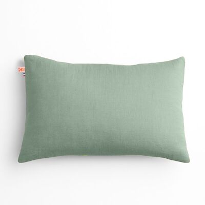 Cojín rectangular de algodón orgánico Verde
